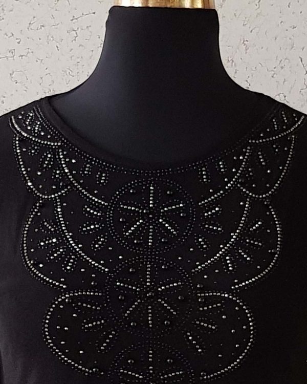 مجلسی مشکی نگین دار